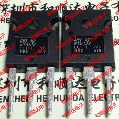 10pcs/lot W7NA80 STW7NA80 New stock TO-247 800V 6.5A