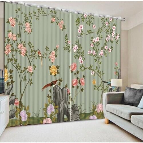 3D Curtains Home Bedroom Decoration Custom Curtain Simple Depiction Of Color Patterns Bed Room Living Room Office Hotel Cortinas