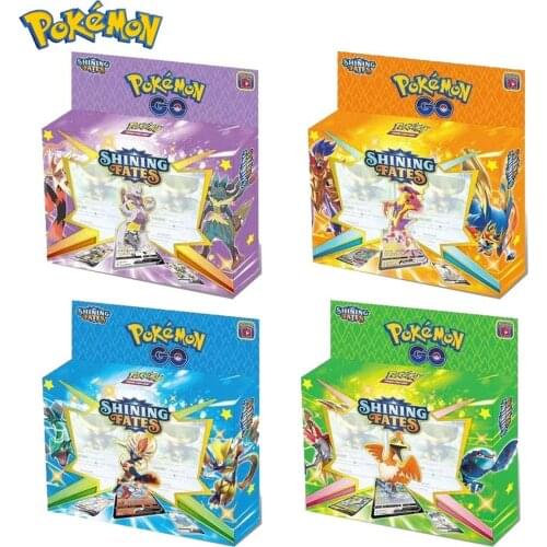 54 pieces of the latest 2021 Pokemon Cards Fidget Toys Shining Fate Handel Game Fighting Card Childrens Toy Birthday Gifts