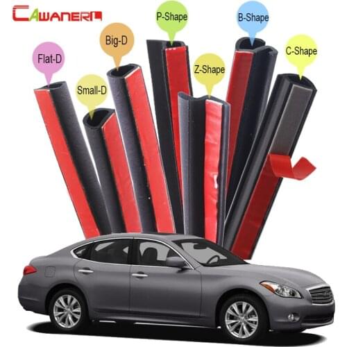 Cawanerl For Infiniti M M25 M35 M37 Auto Sealing Seal Strip Kit Sound Control Rubber Weatherstrip Seal Edge Trim Car Styling