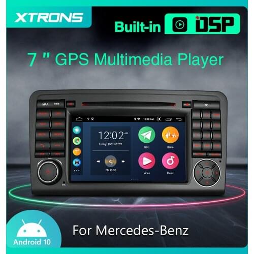 XTRONS Android 10.0 Radio GPS Car DVD Player for Mercedes Benz ML Class W164 ML300 ML350 ML450 ML500 2005-2011 GL Class X164 DSP