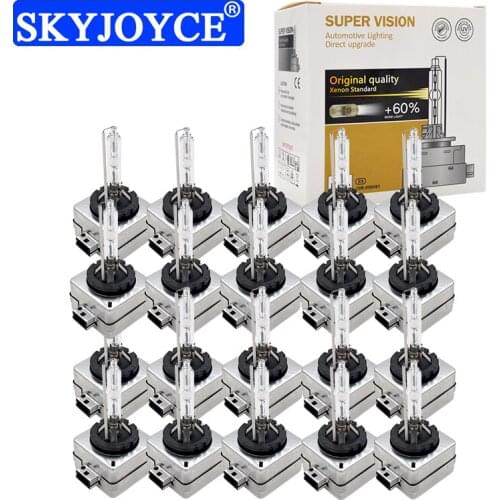 SKYJOYCE 20PCS Wholesale D3S Car Headlight HID Bulb 35W D1S 4300K 5000K 6000K 8000K 10000K D1 D1R D3 D3R Auto Xenon Light Bulb