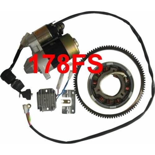 Fast Ship diesel engine 178FS Tiller Cultivators A full set of electric starting suit for kipor kama Chinese brand