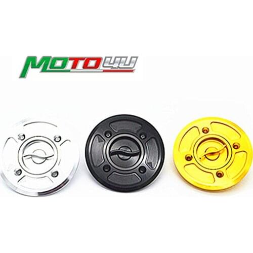 MOTO4U Motorcycle Fast Fuel Gas Cap Tank Cap Cover CNC Billet For DUCATI Scrambler 3 colors