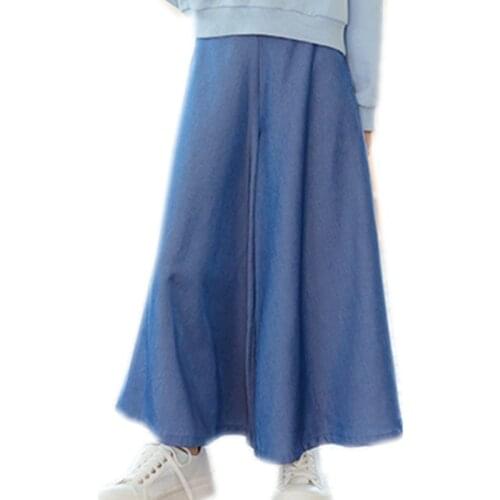 Kids & teenager girls spring summer cotton wide leg jeans pants children girl fashion casual loose jeans trousers clothing