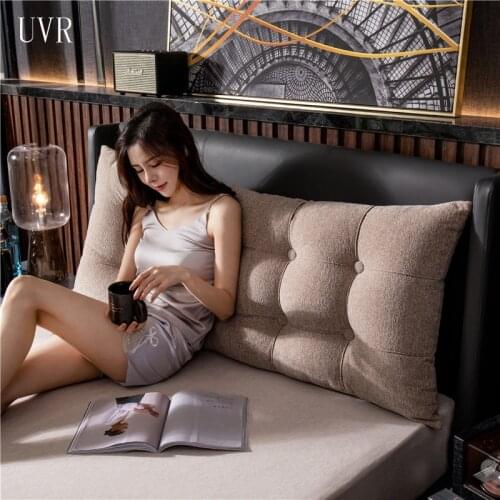 UVR Breathable Reading Pillow Long Backrest Cushion Not Collapse Bed Headrest Cushion B&B style