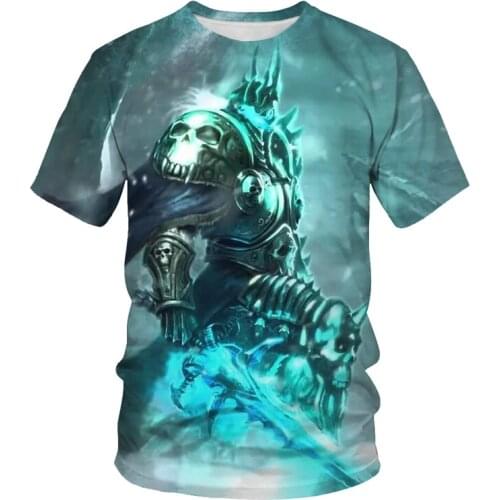 3D printing domineering men T-shirt War series characters Summer new cool T-shirt large size 6X