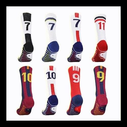 Football Socks Training Socks Breathable Wear-resistant Sports Socks Mid-Tube Non-slip