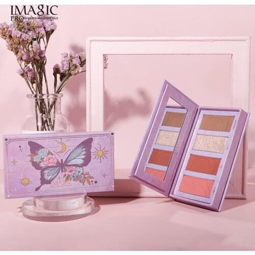 Korea Highlighter Powder Glitter Palette Face Blusher Rouge shadow Contour Face Concealer Smooth Continuous makeup waterproof