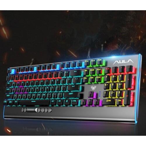 Gaming RGB Multi-function roller Mechanical Keyboard for PC Gamers PS4