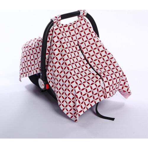 Fashion Baby Car Seat Accessories Canopy For Outing Cotton Infant Basket Cover Safety Seats Accessory For 0-3 Months Baby