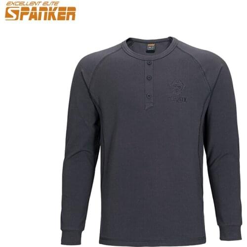 EXCELLENT ELITE SPANKER Mens Long Sleeve Pirate T-Shirt Sport Pullover Cotton T-Shirt Casual Shirt