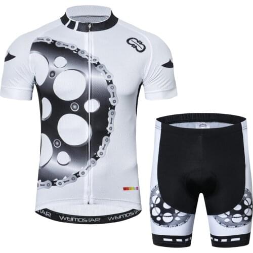 Pro Team Cycling Jersey Set Gear Bike Uniform Cycle Shirt Ropa Ciclismo Bicycle MTB Cycling Clothing Black White Yellow Green