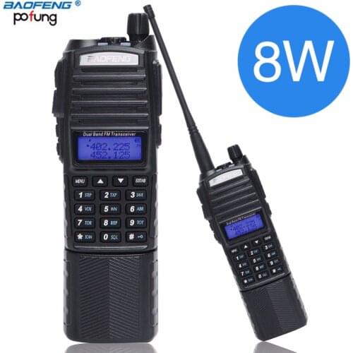 Baofeng UV-82 Plus 8W High Power 3800mAh Battery With DC Connector walkie talkie long range Radio Ham Portable CB Radio