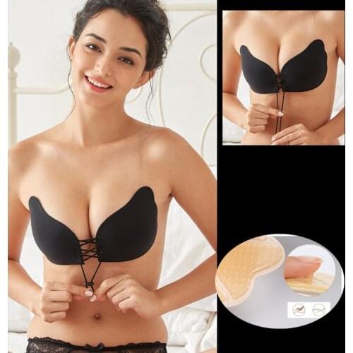 Backless underwear strapless bra sticky push bra underwear silicone push invisible sexy bra lingerie seamless wireless seamless