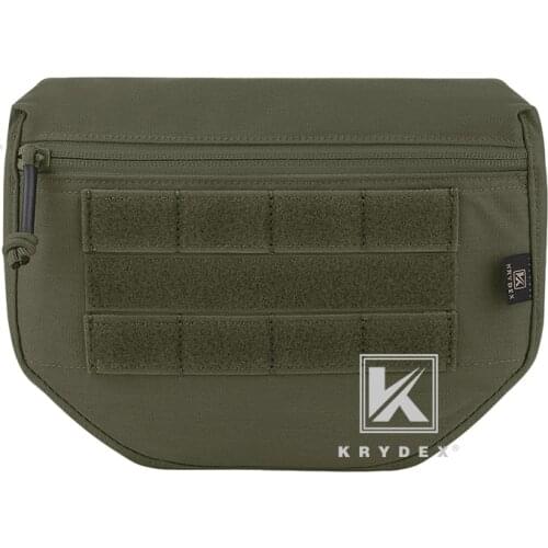 KRYDEX Dump Drop Pouch Fanny Pack RANGER GREEN Tactical Tool Storage Kit Bag For Plate Carrier JPC AVS CPC APC RRV Tactical Vest