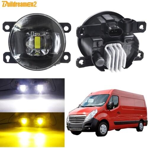 LED Fog Light Accessories For Opel Movano 2000-2010 Car H11 Front Bumper Fog Lamp Daytime Running Light DRL 30W 8000LM 12V