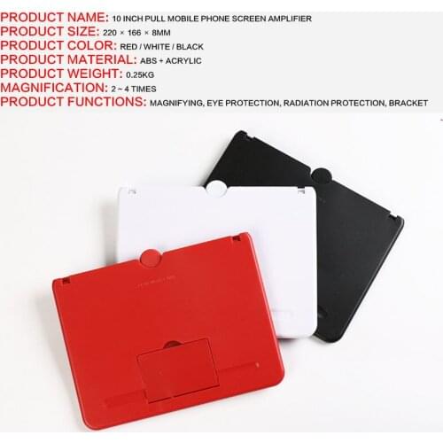 Phone Amplifier Pull Typer Cell 3D Effect High Definition Large Screen With Desk Holder Magnifying Folding For Movie Game