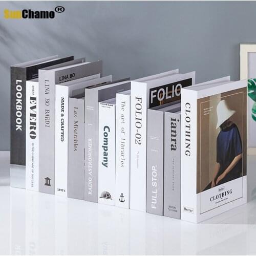 12-200 Creative Modeling Adornment Props Modern Fake Books Simulation Books Living Room TV Cabinet Books Furnishing Accessories