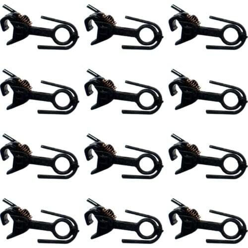 12/24/36Pcs 1:87 Universal Modified Hook Coupling for HO Scale Model Train Model Building Kits- Black