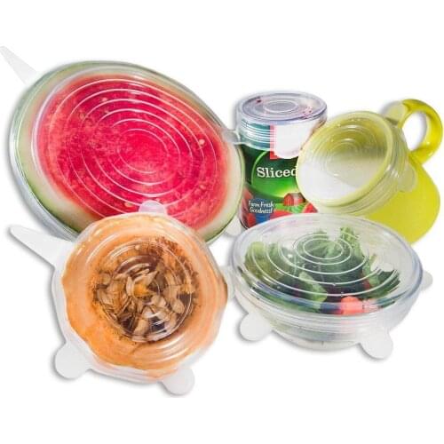 Ayevin 12pcs Silicone Stretch Lids Universal Lid Silicone Bowl Pot Lid Cover Pan Cooking Food Fresh Cover Microwave Cover