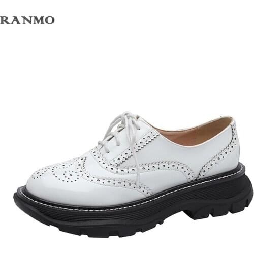 2021 New Womens Shoes Flat Shoes Womens Sizes 34-42 Casual Round Toe Strong Leather Ladies Luxury Shoes Comfortable Shoes