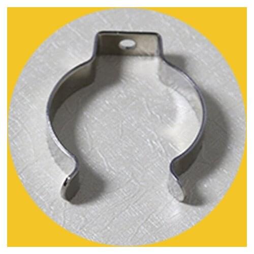 500pcs /lot T12 U Clip Wedge Tube Lamp Base Holder Metal Surface Cover for LED Fluorescent Light