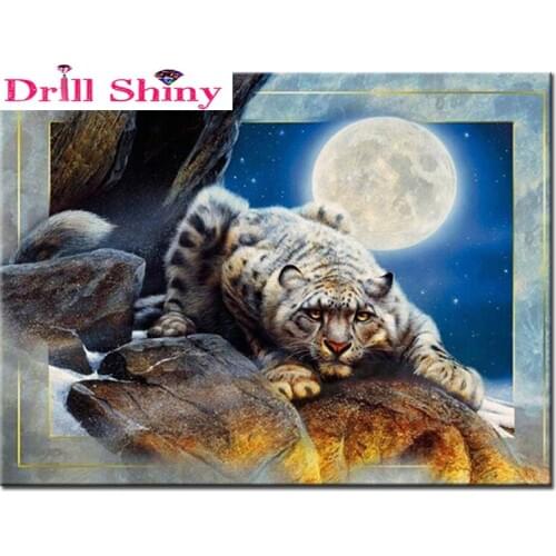 Diamond Embroidery Panther 5D Full Drill Diamond Mosaic Leopard Cross Stitch Pasted Painting Home Decoration rhinestones
