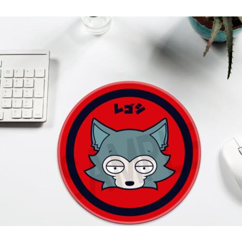 Anime BEASTARS Legoshi Haru Louis Cute Round Mouse Pad Cosplay Props Cartoon Gifts Collection Laptop Accessories For Adults Kids
