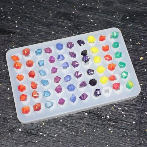 60 Hole Beads Craft DIY Transparent UV Resin Liquid Silicone Combination Molds For DIY Making Finding Accessories