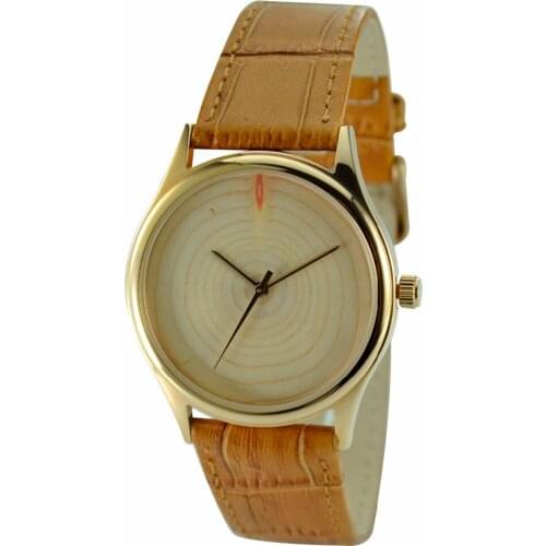 Tree Ring Watch Rose Gold Unisex Free Shipping Worldwide
