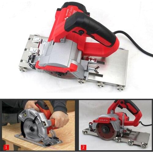 Stainless Steel Electric Cutting Machine Cutting Board Workpiece Guide High Precision Woodworking Edge Guide Positioning Tool