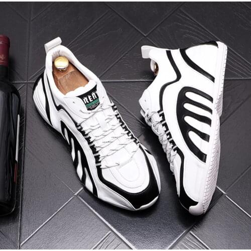 ERRFC New Arrival British Mens White Casual Comfort Shoes Fashion Winter Short Plush Warm Trending Leisure Clunky Zapatos 38-43