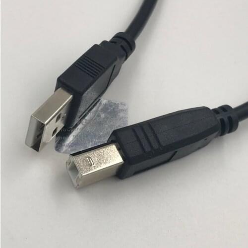 USB2.0 Print Cable Male to Male Data Tansfer A Male to B Male For Cannon Lexmark EPSON Dell Printer Scanner 1.8M 3M 1Pcs Black