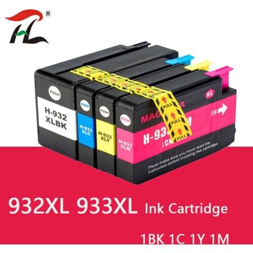 1set 932XL 933xl for HP932 933XL compatible Ink Cartridge for HP 932 Officejet 6100 6600 6700 7110 7610 7612 Printer