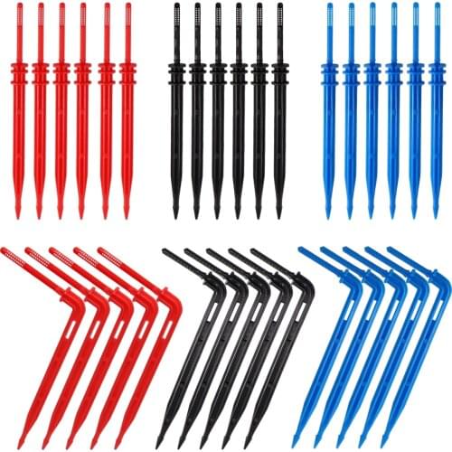 Irrigation Sprinkler 1/8" Arrow Dropper Micro Drip Flow Watering System Bend Emitters For 3/5mm Hose Greenhouse Saving Water Kit