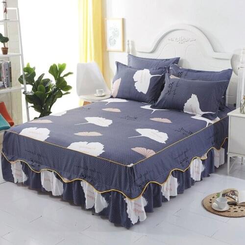 Korean version of bilateral bed skirt bedspread one-piece enlarged bed skirt Simmons protective cover