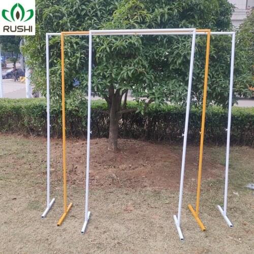 Square arch shelf wedding party event wedding props arch iron stand stage backdrop frame decorative artificial flowers stand