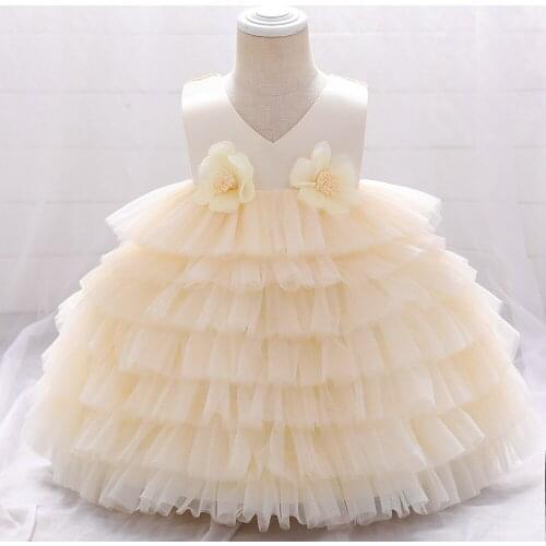 Summer Korean style Little Princess Layered Dress Baby Girls Fashion Cute Birthday Party Dresses Toddler Girls Casual Tutu Dress