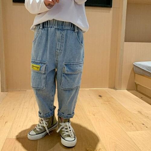 Soft Baby Spring Autumn Jeans Pants For Boys Children Kids Trousers Clothing Teenagers Gift Home Outdoor High Quality