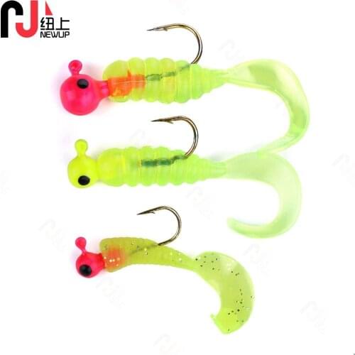 NEWUP 7pc/bag Soft Fishing Lures 0.9g jigging Wobblers Carp Fishing Soft Lure Silicone Artificial For Fish Baits tackle