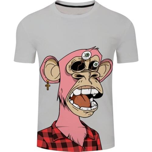 New 3D Printed Curry Avatar Bored Ape Summer Fashion Men Women Funny T-shirt Streetwear Kids Boy Girl Novelty T Shirt Tops Tees