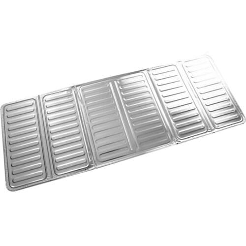 Novelty 84X32.5cm Kitchen Aluminum Foil Cooking Frying Pan Oil Splash Screen Cover Anti Splatter Shield Guard Oil Divider
