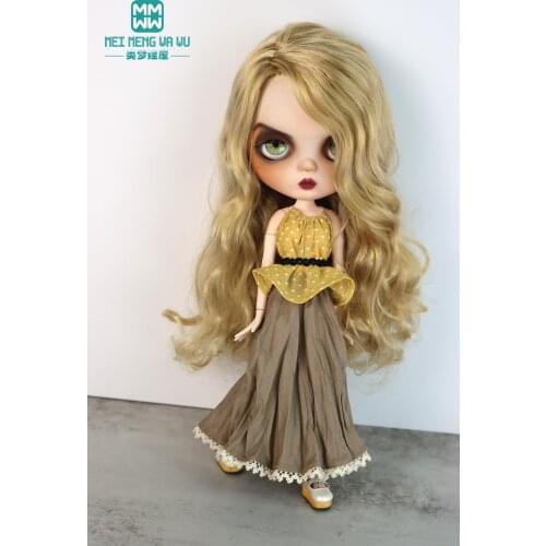 1 Pcs Blyth Doll clothse Fashion camisole, long skirt for Blyth Azone OB23 OB24 Toys Accessoires