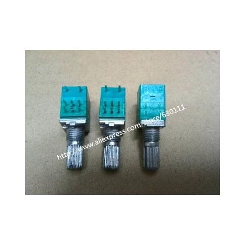 R097 B50K 50K Single linear rotary / seal / amplifier potentiometers with switch 15mm actuator length 8Pin