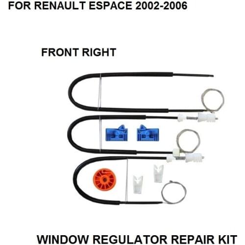 FOR RENAULT ESPACE MK IV 4 ELECTRIC WINDOW REGULATOR REPAIR KIT FRONT RIGHT 2002-2006