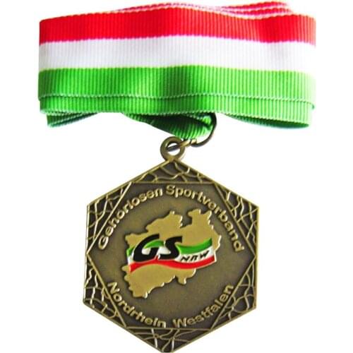 Souvenir Custom Soft Bronze Medal 3D Die Casting Medal k200105