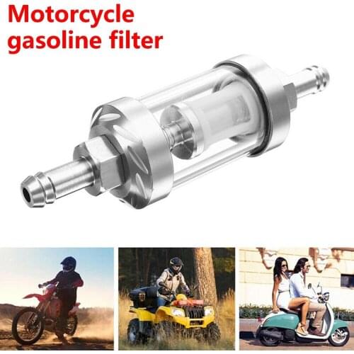 Universal Fuel Filter Petrol Large Inline Fuel Filters Dirt Motorcycle Part Fit 8mm Pipes For Car ATV Repair Accessories