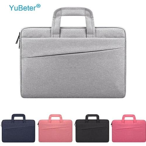 YuBeter Mens Womens Laptop Bag 11.6 12.5 13.3 14.1 15.4 15.6 Inch Portable Notebook Briefcase for Macbook Air Pro Asus HP Dell