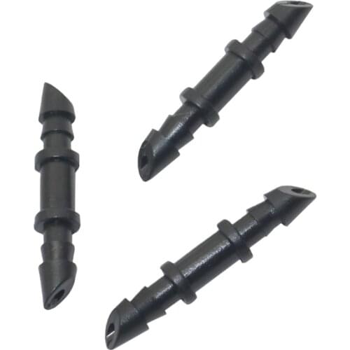 1/4" Oblique Barbed Hose Connector For Inner Diameter 4mm Pipe Tube Repair Coupling Plumbing Pipe Fittings 50Pcs